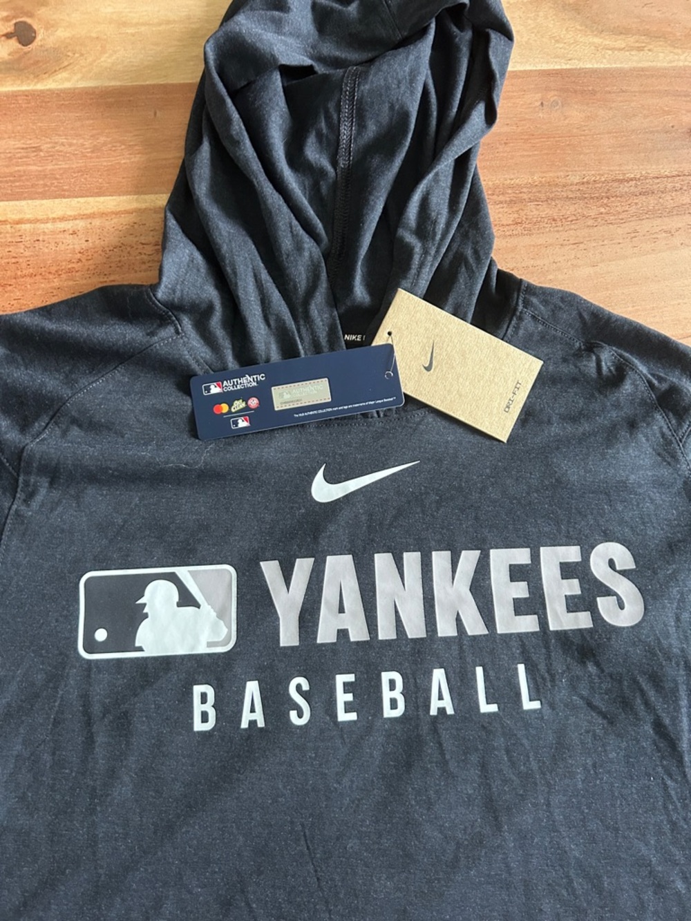 Nike Black Yankees Baseball Pullover Hoodie - Picture 2 of 3